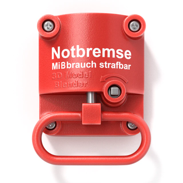 Acil Durum El Freni 3D Model .c4d .max .obj .3ds .fbx .stl .blend 