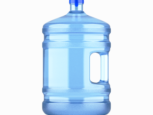 Dispenser Water Bottle with Cap and Handle 3D Model
