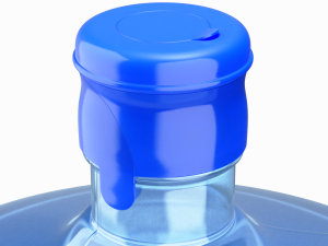 Dispenser Water Bottle with Cap and Handle 3D Model