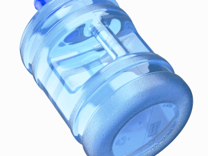 Dispenser Water Bottle with Cap and Handle 3D Model