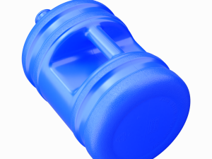 Dispenser Water Bottle with Cap and Handle 3D Model