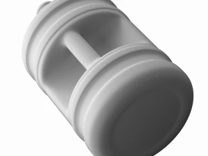 Dispenser Water Bottle with Cap and Handle 3D Model