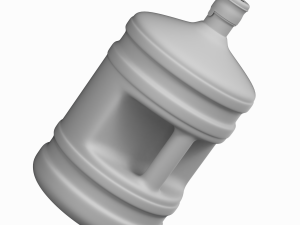 Dispenser Water Bottle with Cap and Handle 3D Model