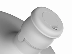 Dispenser Water Bottle with Cap and Handle 3D Model