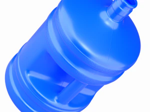 Dispenser Water Bottle with Cap and Handle 3D Model