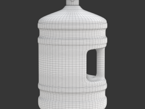 Dispenser Water Bottle with Cap and Handle 3D Model