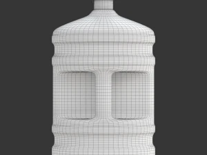 Dispenser Water Bottle with Cap and Handle 3D Model