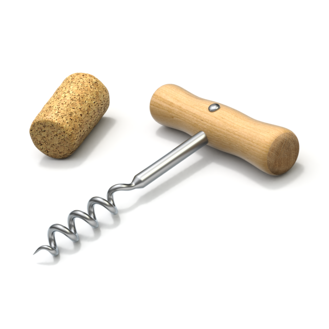 Corkscrew with Cork Modelo 3D .c4d .max .obj .3ds .fbx .stl .blend 