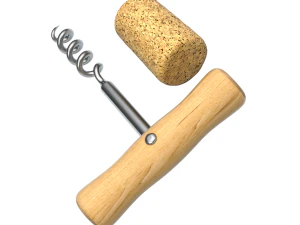 Sacacorchos con Corcho Modelo 3D