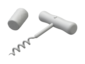 Corkscrew with Cork Modelo 3D