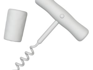 Corkscrew with Cork Modelo 3D
