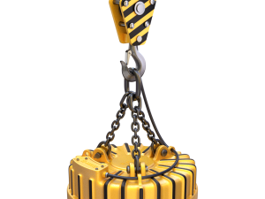 Electromagnetic Lifter with Hook 3D Model