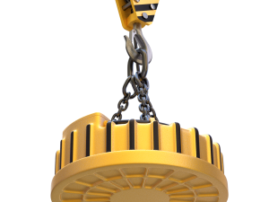 Electromagnetic Lifter with Hook 3D-Modell