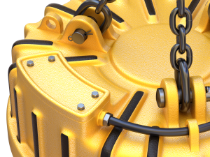 Electromagnetic Lifter with Hook 3D-Modell