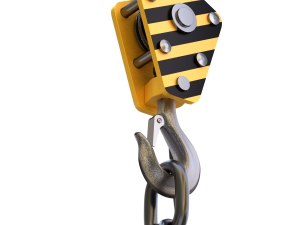Electromagnetic Lifter with Hook 3D-Modell