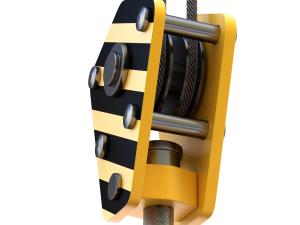 Electromagnetic Lifter with Hook 3D-Modell