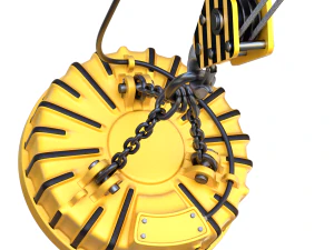 Електромагнітний підйомник з гачком 3D Модель