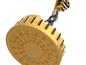 Electromagnetic Lifter with Hook 3D-Modell