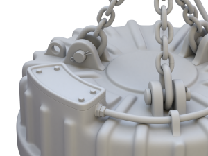 Electromagnetic Lifter with Hook 3D-Modell