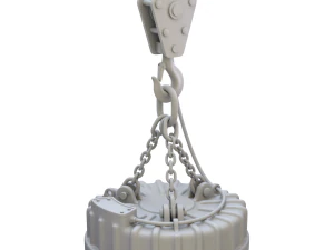 Електромагнітний підйомник з гачком 3D Модель