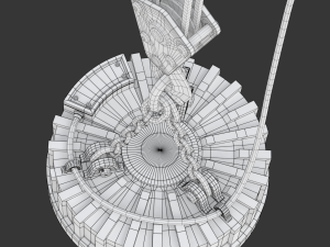 Electromagnetic Lifter with Hook 3D-Modell