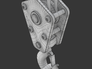 Electromagnetic Lifter with Hook 3D-Modell