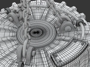 Електромагнітний підйомник з гачком 3D Модель