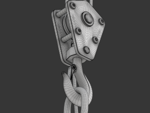 Electromagnetic Lifter with Hook 3D-Modell