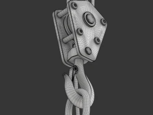 Електромагнітний підйомник з гачком 3D Модель