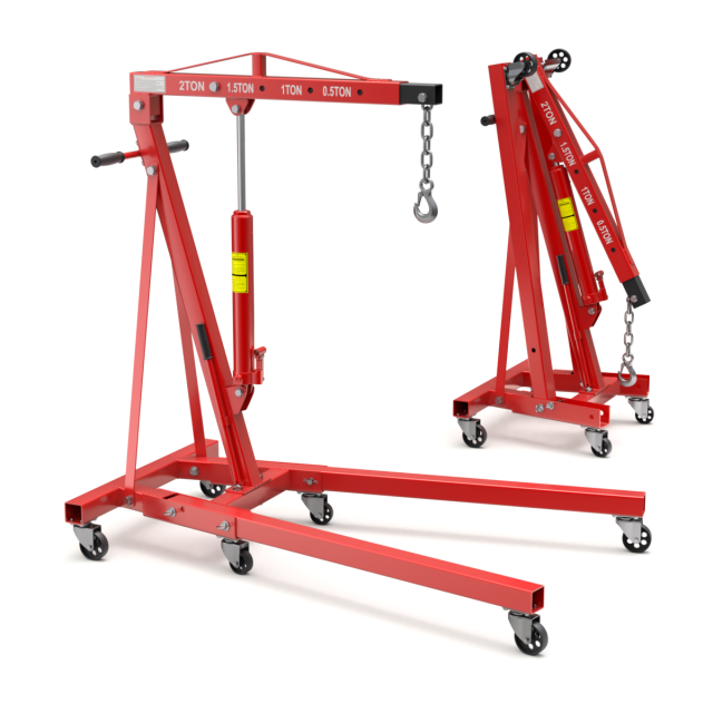 Foldable Workshop Crane 3D-Modell .c4d .max .obj .3ds .fbx .stl .blend 
