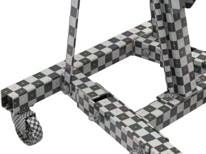 Foldable Workshop Crane 3D Model