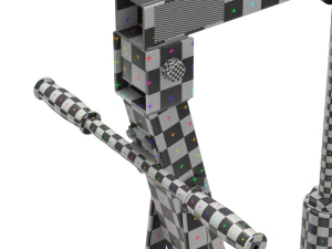 Foldable Workshop Crane 3D Model