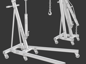 Foldable Workshop Crane 3D-Modell