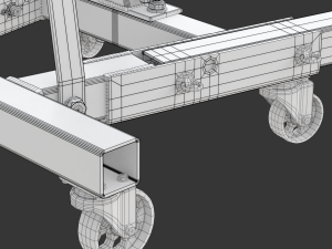 Foldable Workshop Crane 3D-Modell