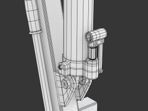 Foldable Workshop Crane 3D-Modell