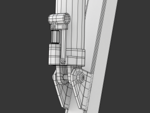 Foldable Workshop Crane 3D-Modell
