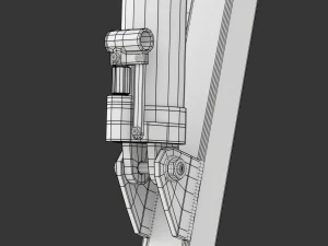 Foldable Workshop Crane 3D Model