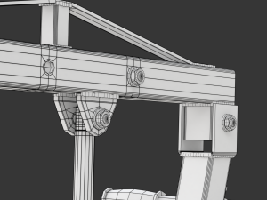 Foldable Workshop Crane 3D-Modell