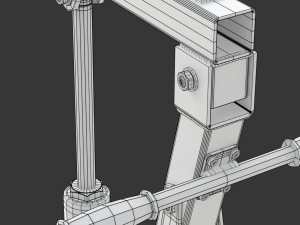 Foldable Workshop Crane 3D-Modell