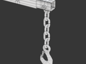 Foldable Workshop Crane 3D-Modell