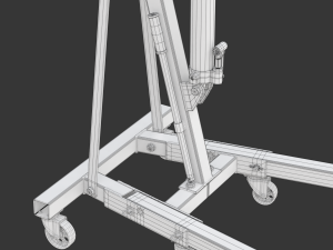 Foldable Workshop Crane 3D-Modell