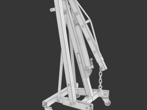 Foldable Workshop Crane 3D-Modell