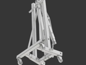 Foldable Workshop Crane 3D Model