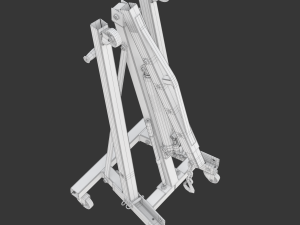 Foldable Workshop Crane 3D-Modell