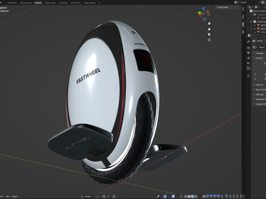Unicycle 3D Model