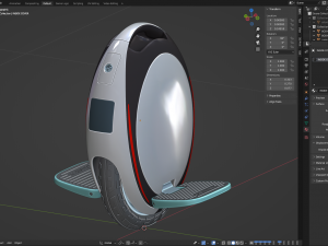 Unicycle 3D Model