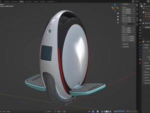 Unicycle 3D Model