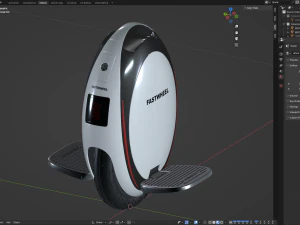 Unicycle 3D Model