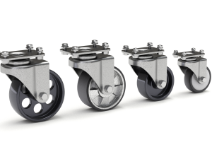 Set of Caster Wheels 3D Модель