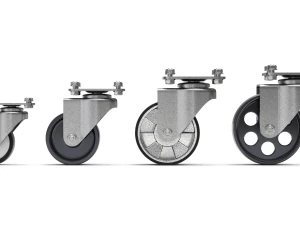 Set of Caster Wheels 3D Model